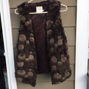 EUC Tourance faux fur vest